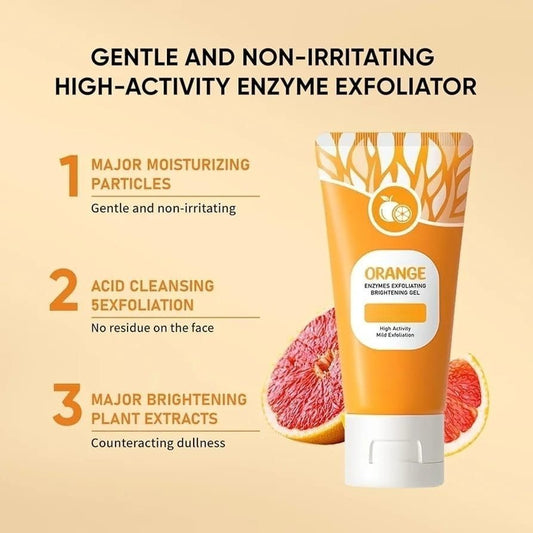 Orange Enzyme Exploiting Gel – Brightening, Exfoliating & Nourishing Citrus Skincare for Radiant, Healthy, Glowing Complexion Every Day (120gm)