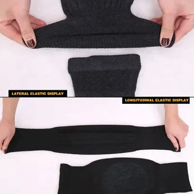 (Pair) Unisex Cashmere Wool Knee Warmers – Winter Thermal Velvet Knee Pads for Men & Women