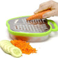 3-in-1 Cheese Grater with Storage Container, 3 Blades, Non-Stick Coating, Fruit & Vegetable Slicer Peeler-1Pc