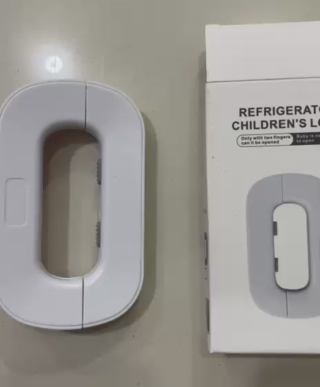 Child Safety Fridge Lock – Self Adhesive Baby Proof Lock for Refrigerator, Cabinets & Drawers | Strong, Easy Installation